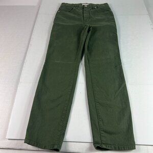 Good American Jeans Women's 26x26* Good Classic Straight Crop Green Denim Tag 27